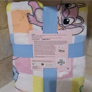 Disney Stitch Primark Throw blanket 47" x 59" NEW